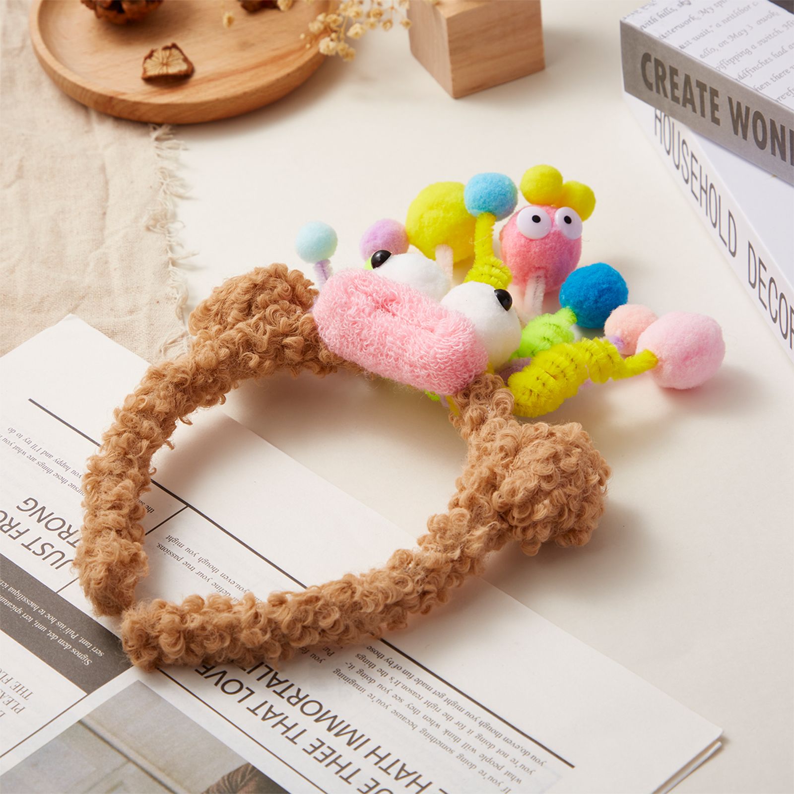Kids/toddler Childlike Candy color creative funny plush headband product
