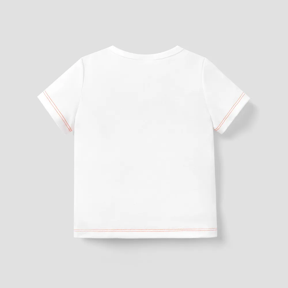 Toddler Boy Animal Giraffe Print Short-sleeve Tee big image 3