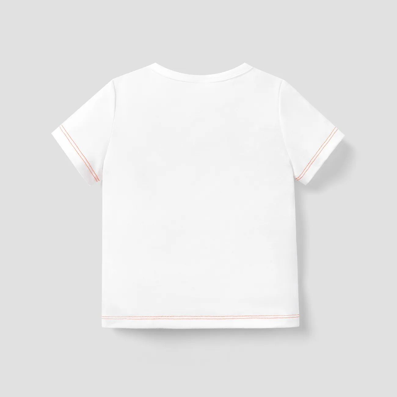 小童 男 童趣 長頸鹿 短袖 T恤 白色 big image 1