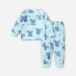 2pcs Baby/Toddler Boy Basic Koala Pattern Pajama Set Toddler Light Blue image 3