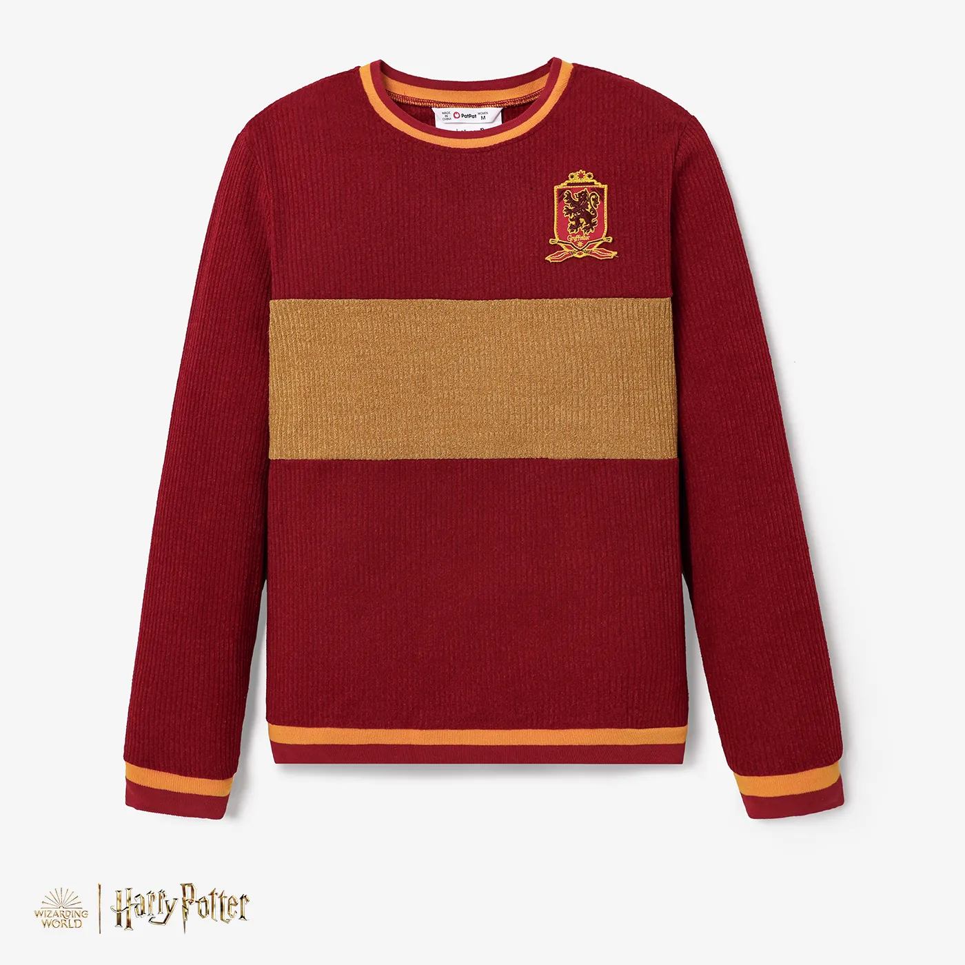 Harry Potter Family Matching Colorblock Character Print Long-sleeve Tops