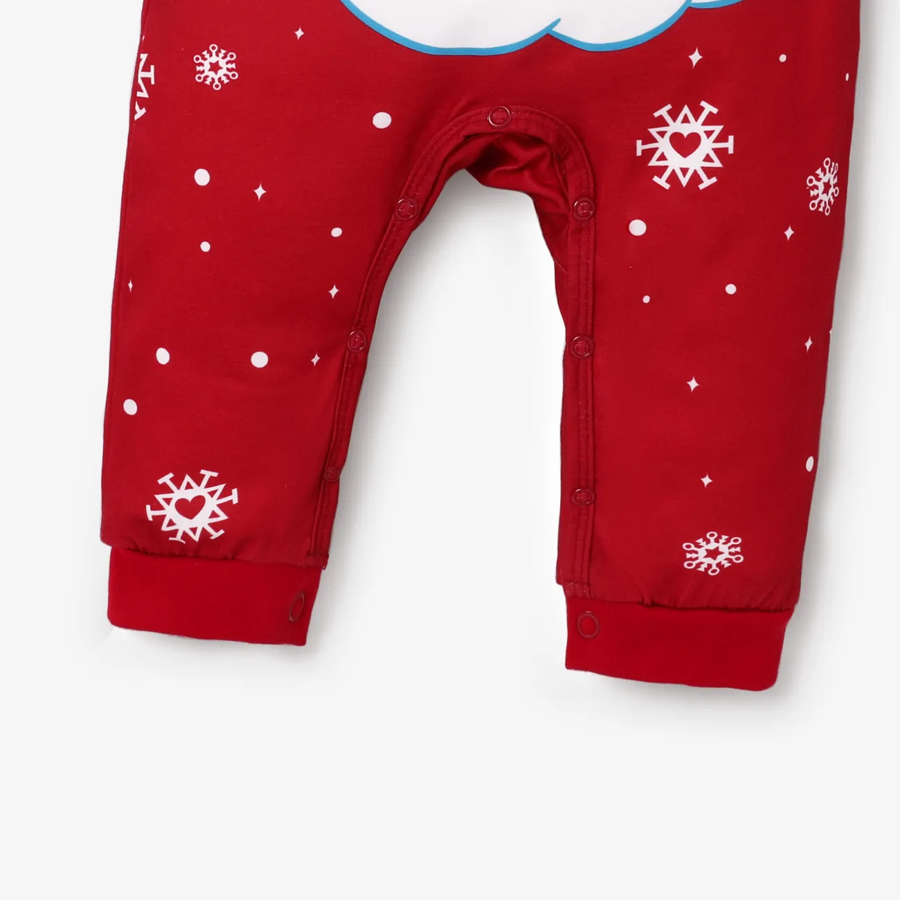 Care Bears Christmas Family Matching Snowflake Print Pajamas Sets (Flame Resistant) Red big image 1