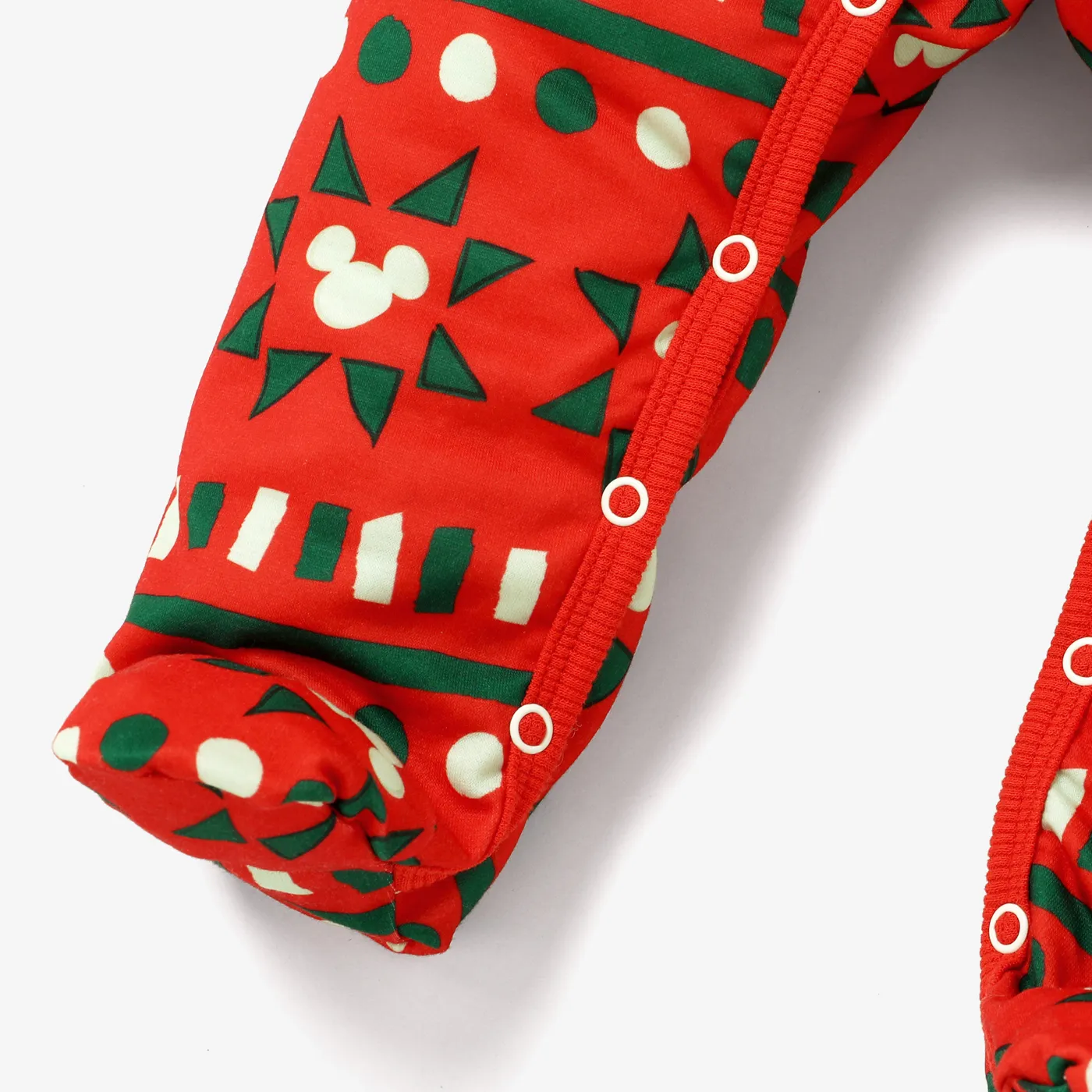 Disney Mickey and Friends Christmas Family Matching Pattern Print Long-sleeve Tops Red image 4