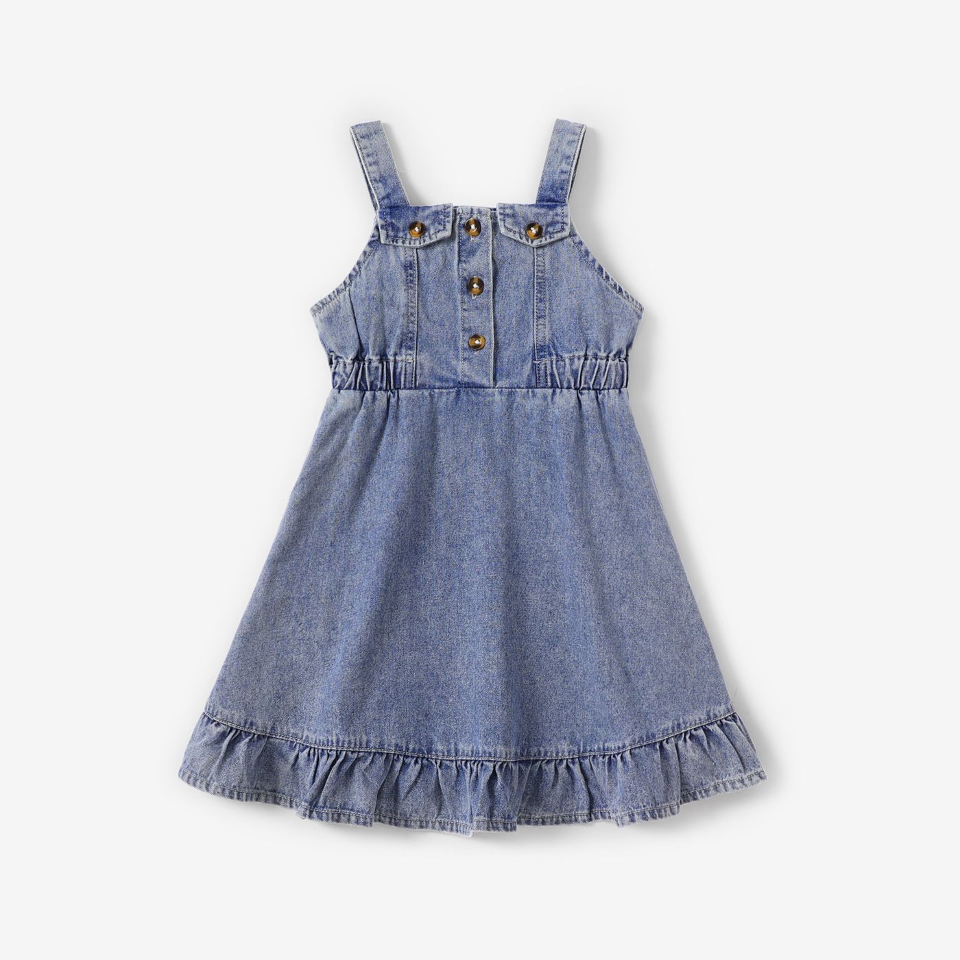 Monogramed Toddler Baby Girl's Cotton Chambray Denim Dress Ruffle Dress  Gift for Baby Girl Gift for Baby Toddler - Etsy