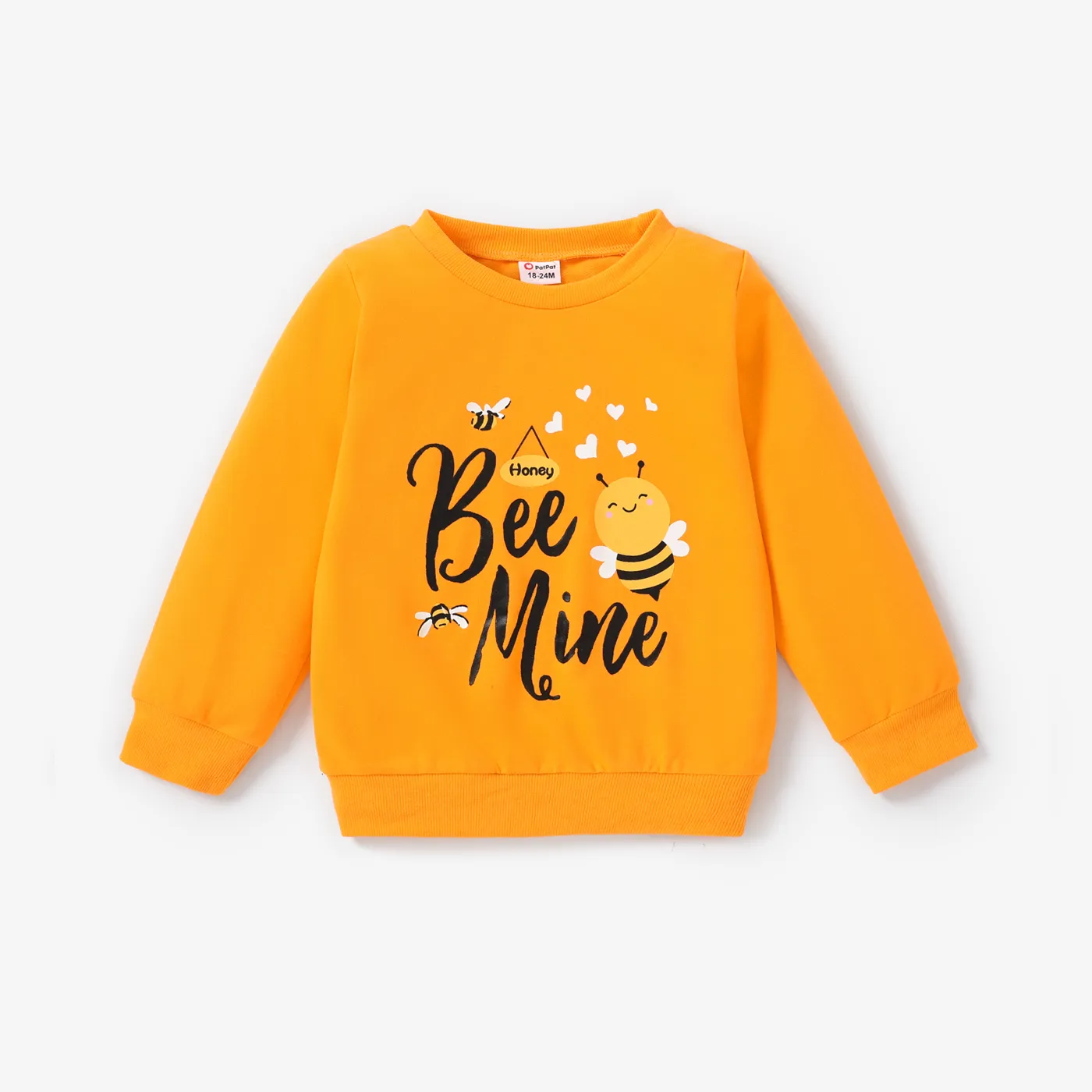 Sweat-shirt Décontracté à Imprimé D'abeilles Pour Fille En Bas âge