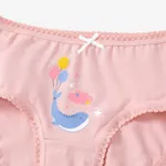 4pcs Kid Girl 3D Hyper-Tactile Cotton Cute Animal Print Underwear Set  image 5