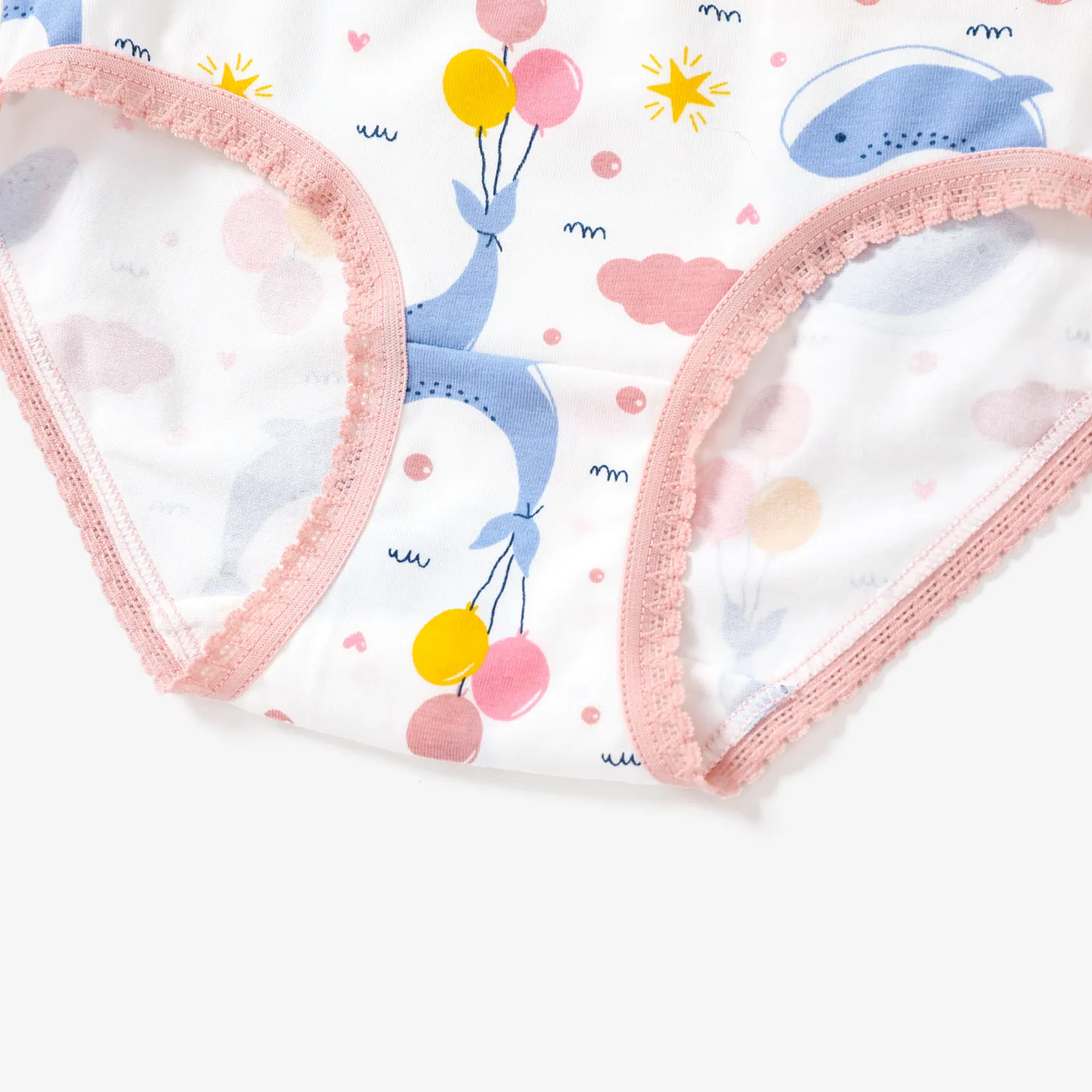 4pcs Kid Girl 3D Hyper-Tactile Cotton Cute Animal Print Underwear Set  image 6