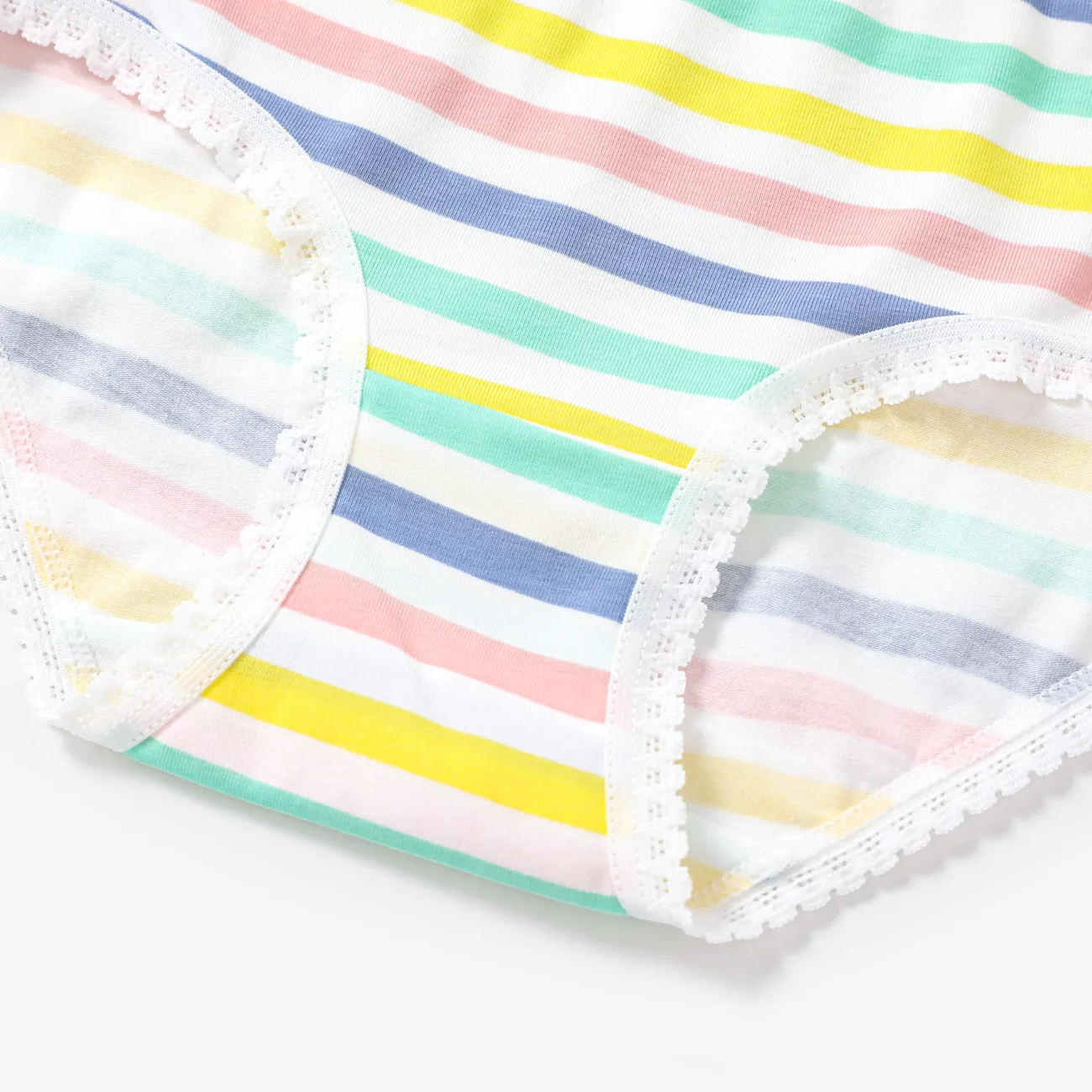 4pcs Kid Girl 3D Hyper-Tactile Cotton Cute Animal Print Underwear Set Multi-color big image 1