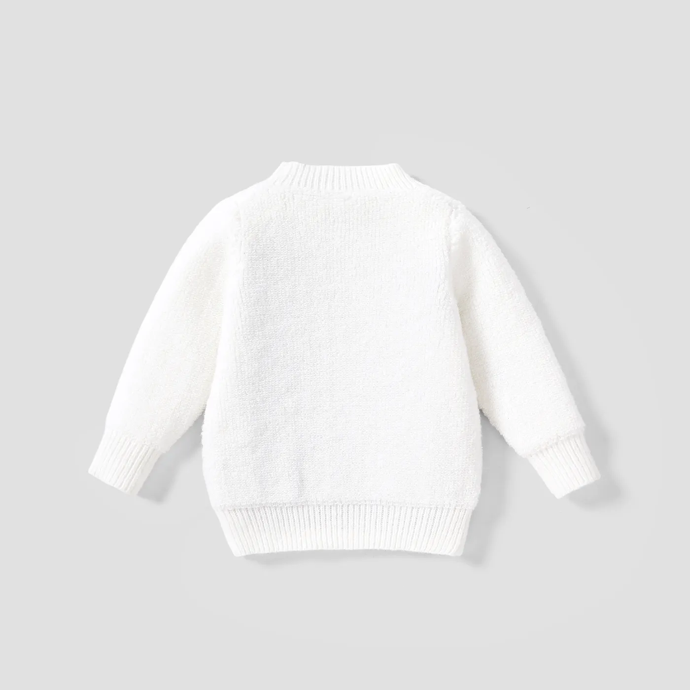 Baby/Toddler Boy/Girl Childlike Expression Christmas Sweater  White image 5