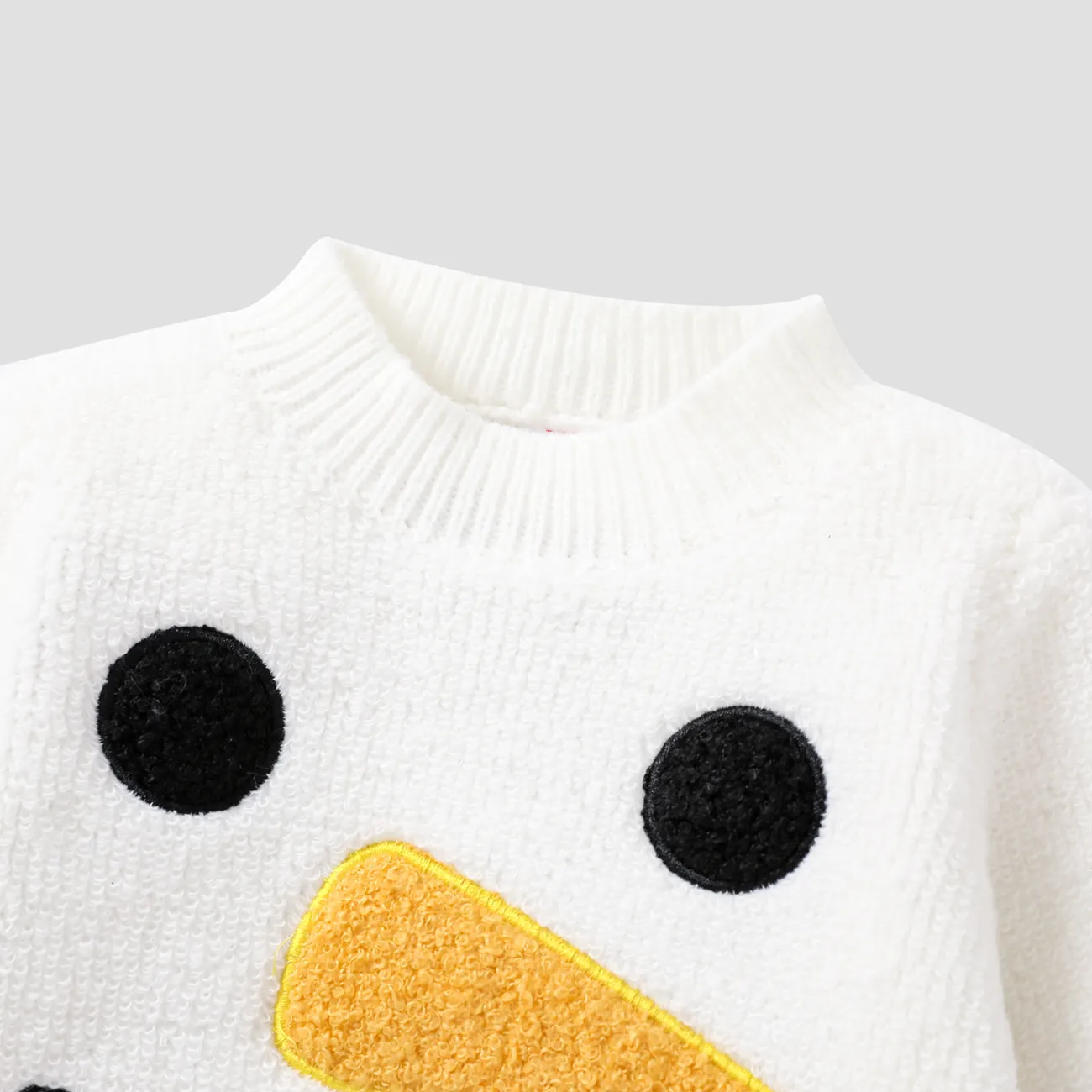 Baby/Toddler Boy/Girl Childlike Expression Christmas Sweater  White big image 1