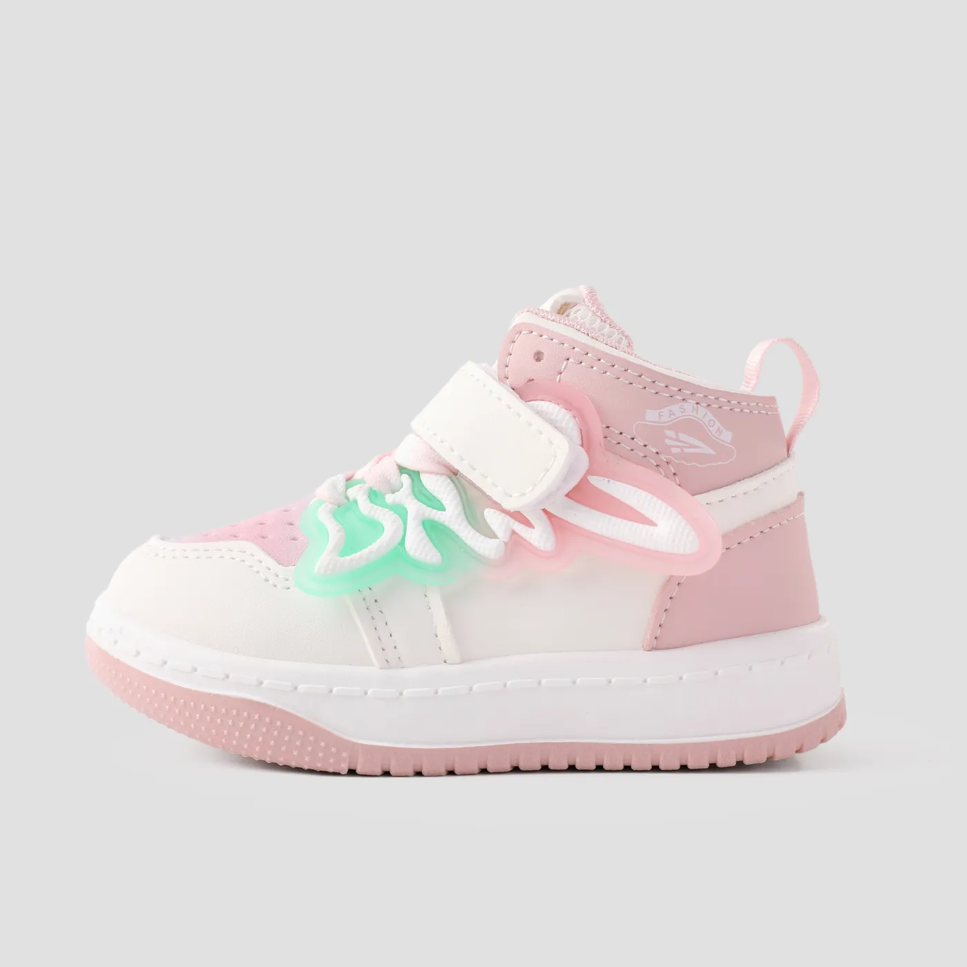 Toddler & Kids Wing Pattern Gradient Velcro Casual Shoes Pink image 3