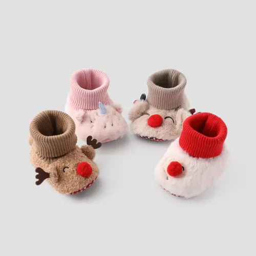 Christmas Toddler 3D Animal shaped Prewalker Shoes
