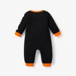 Halloween Baby Boy 96% Cotton Long-sleeve Glow In The Dark Skeleton Print Jumpsuit  image 3