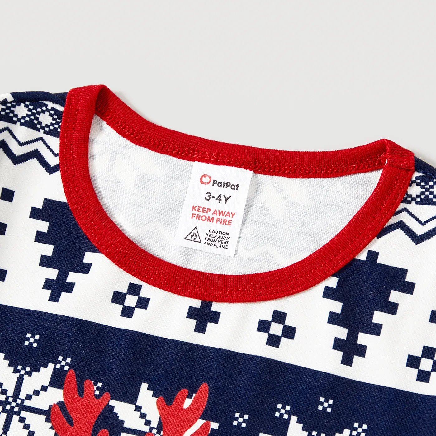 Natal Look de família Manga comprida Conjuntos de roupa para a família Pijamas (Flame Resistant)  image 3