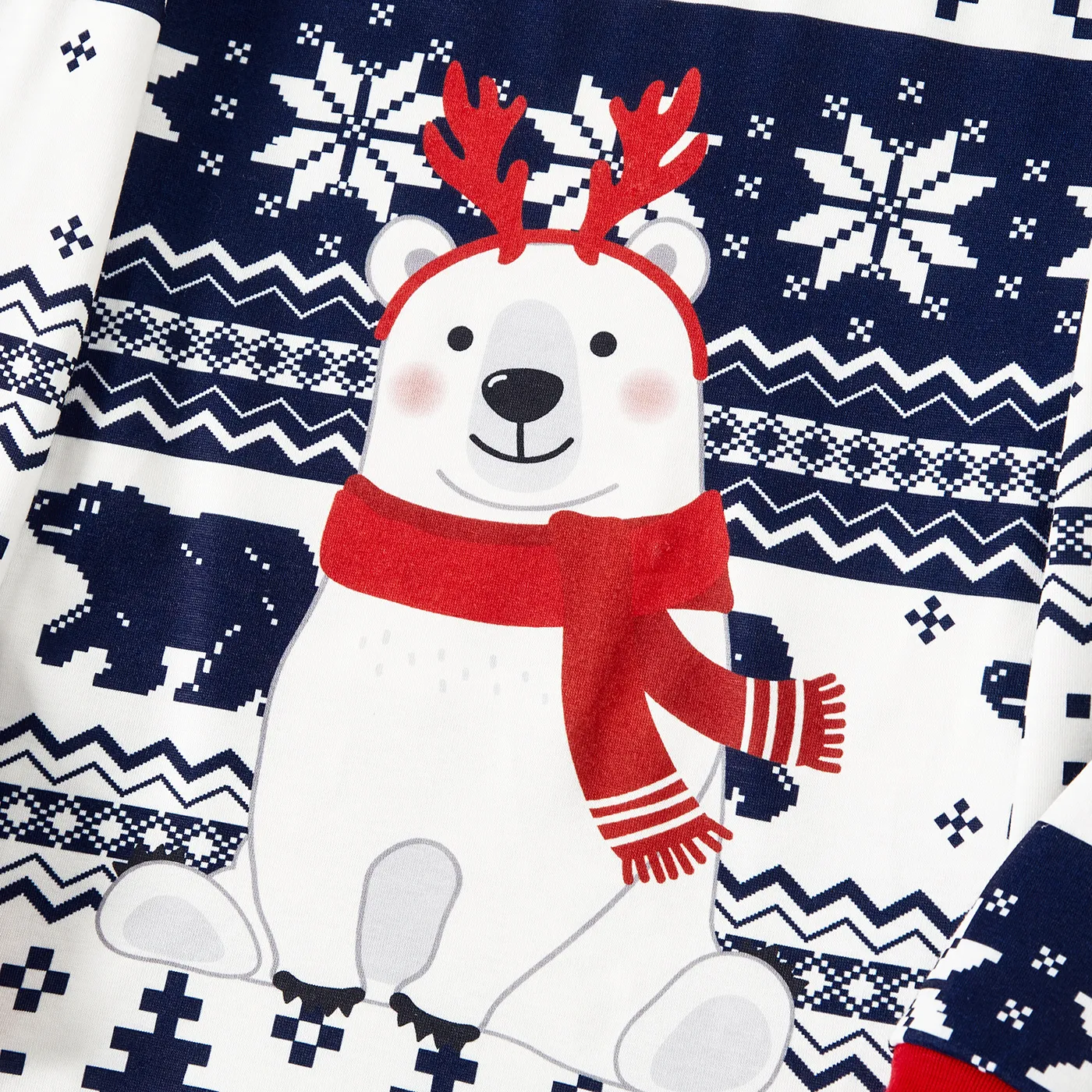 Natal Look de família Manga comprida Conjuntos de roupa para a família Pijamas (Flame Resistant)  image 5