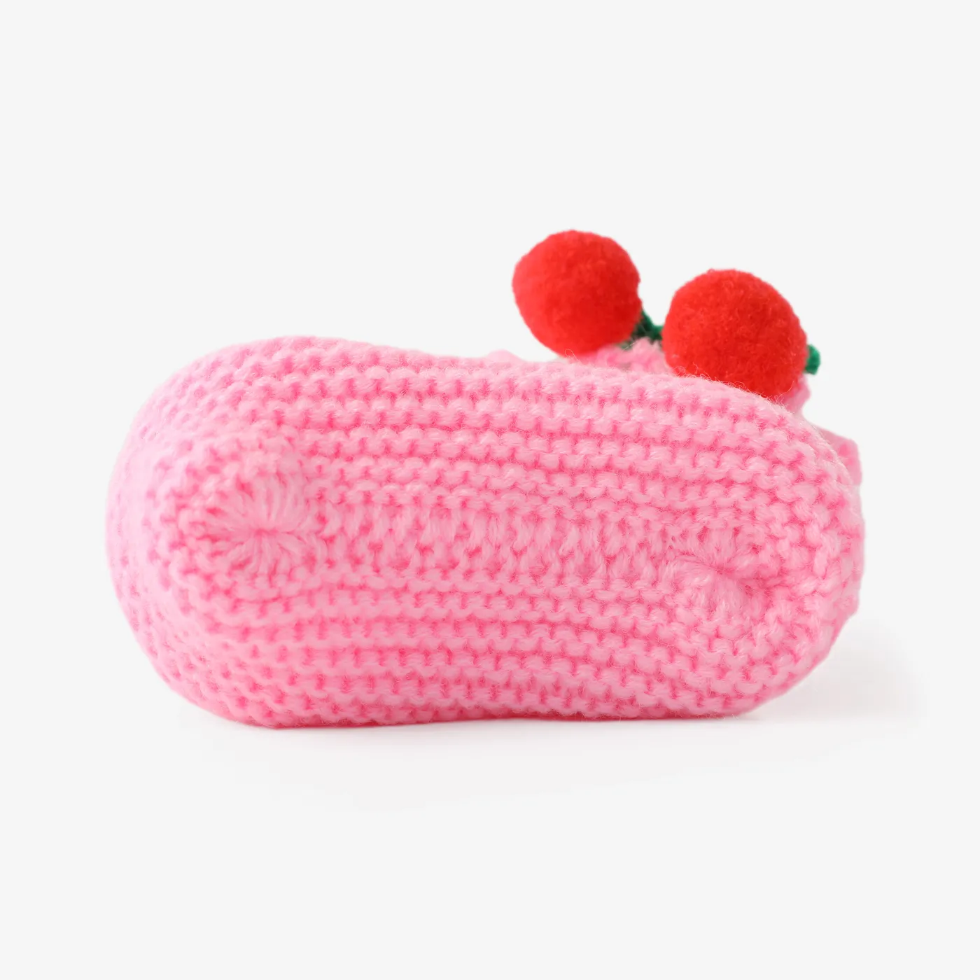 Baby Handmade Pompom Decor Soft Sole Prewalker Shoes Pink image 6