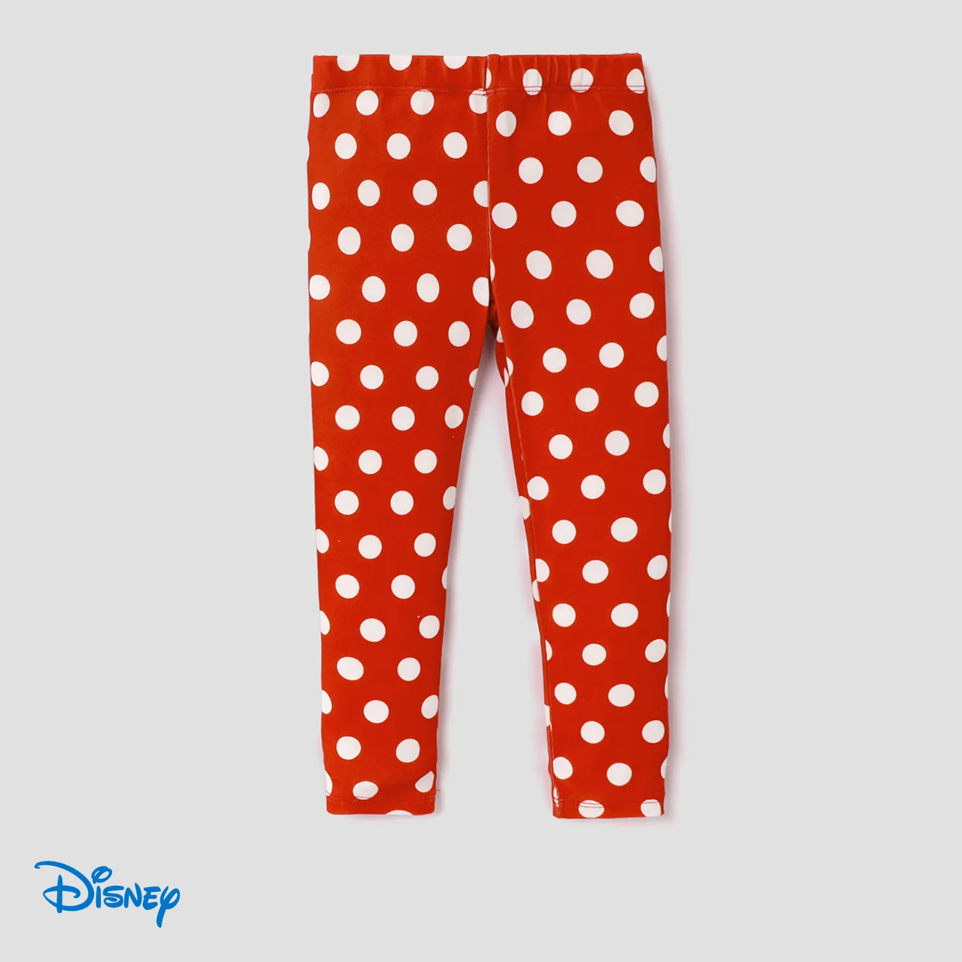 Disney Mickey and Friends Kid Girl 2pcs Polka Dots Print Long-sleeve Top or Pants  Burgundy