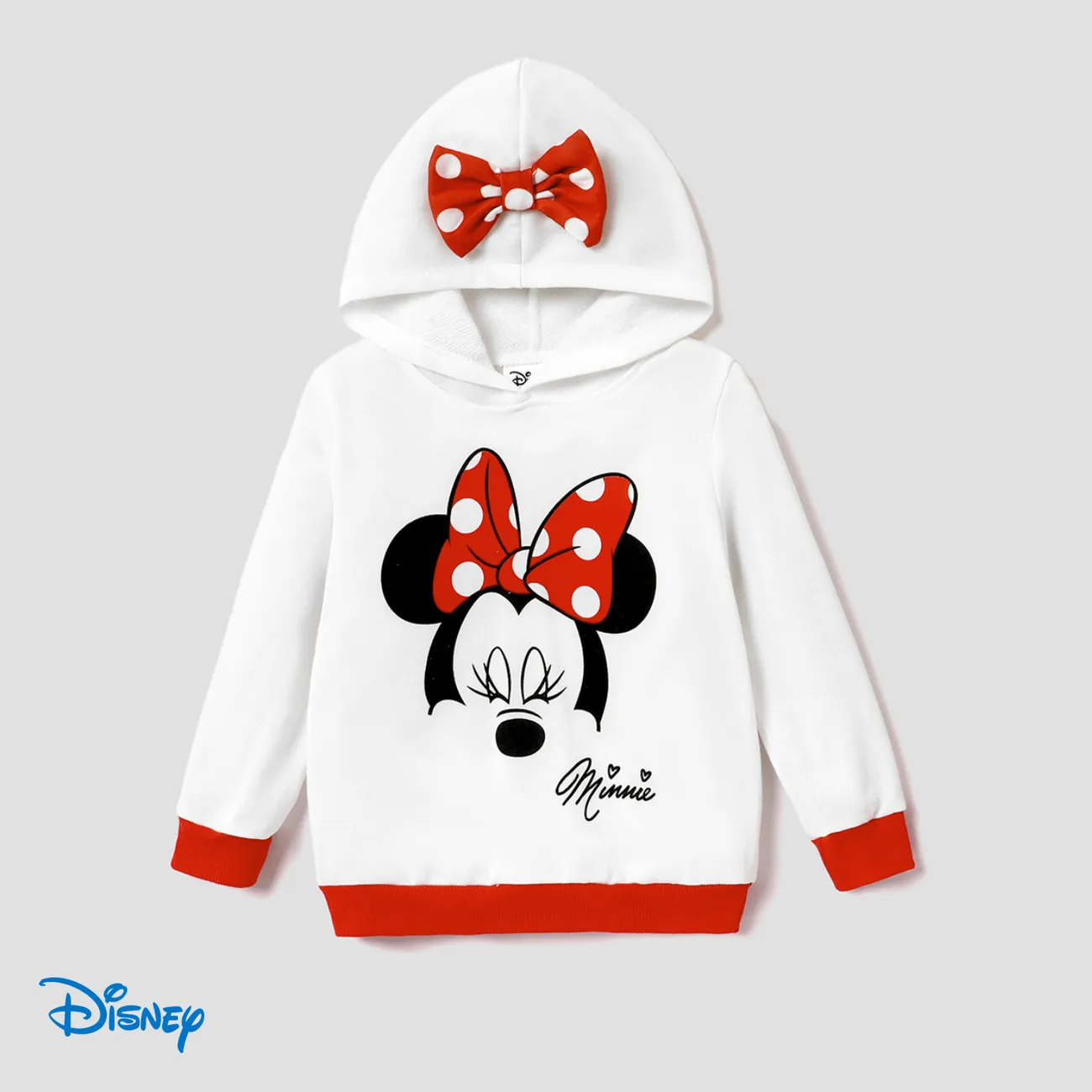 Disney Mickey and Friends حريمي بغطاء للرأس طفولي أطقم أبيض big image 1