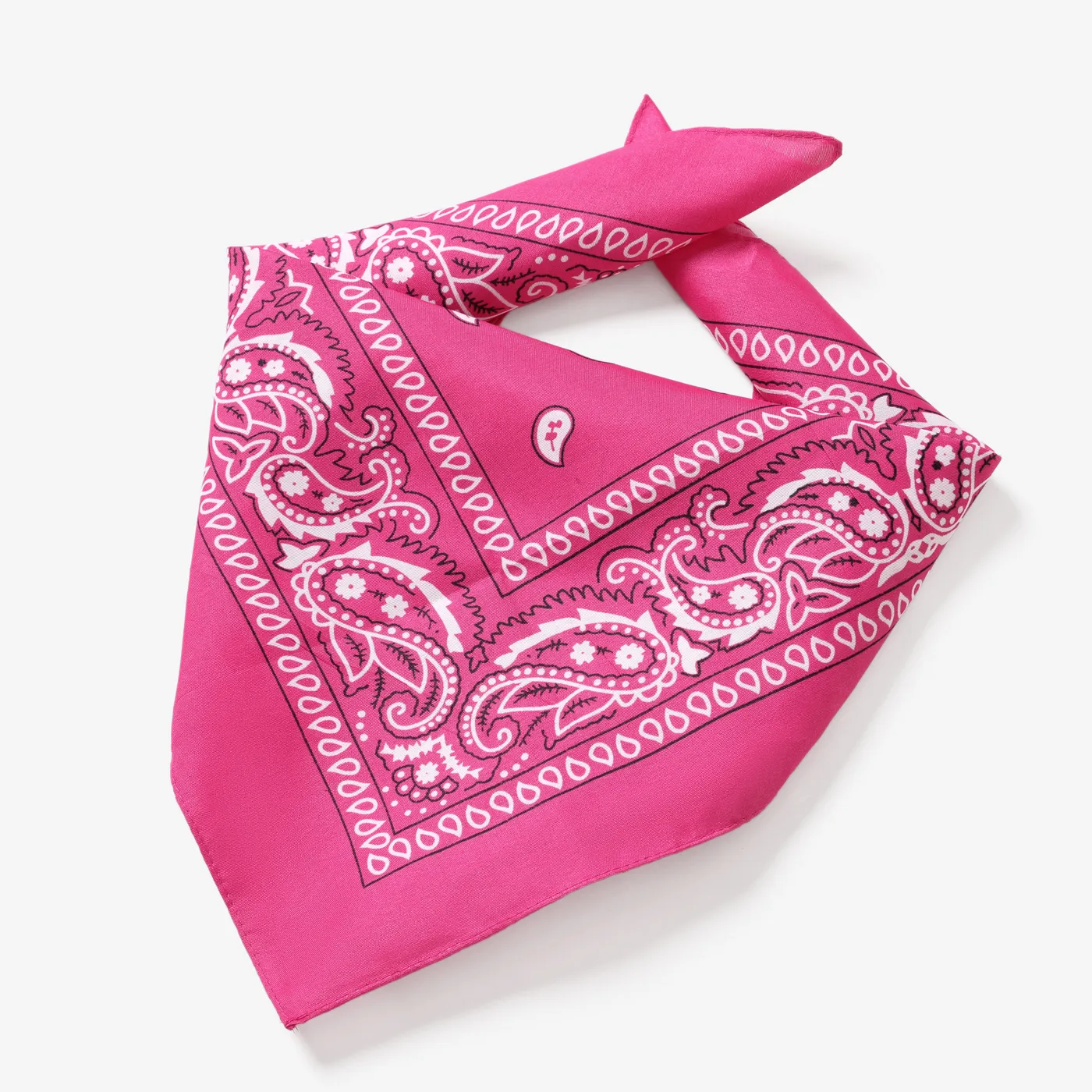 Chapéus Clássicos para Crianças e Conjunto de Lenços Rosa Quente