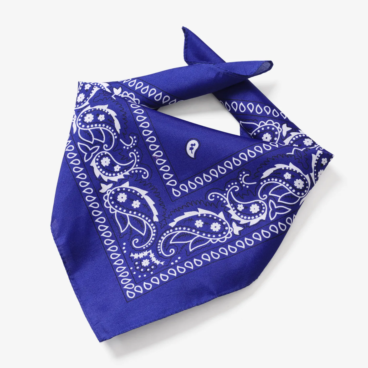 Kids Classic Paisley Bandana Blue