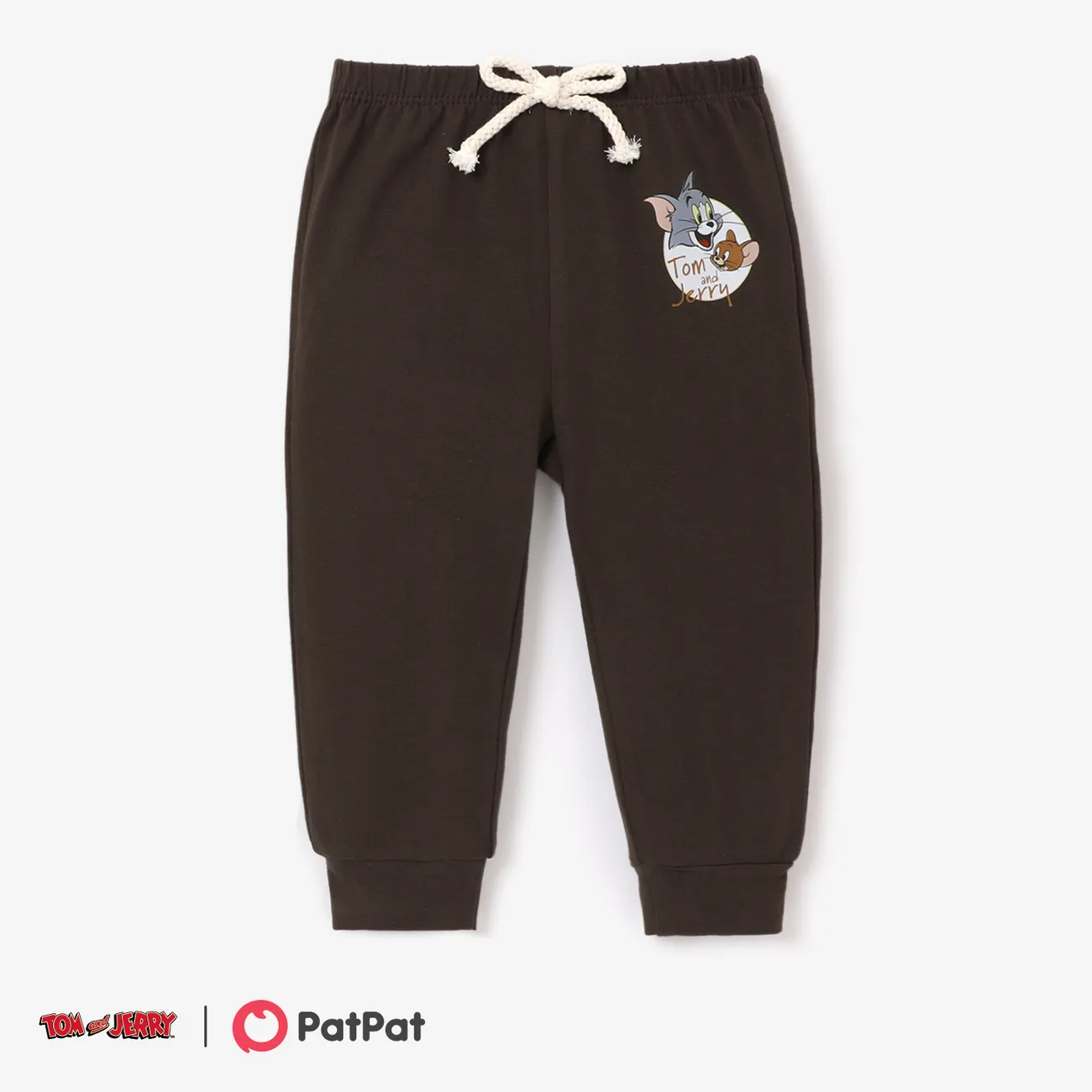 Tom and Jerry baby boy character graphic A romper or a pair of pants to wear with big image 1