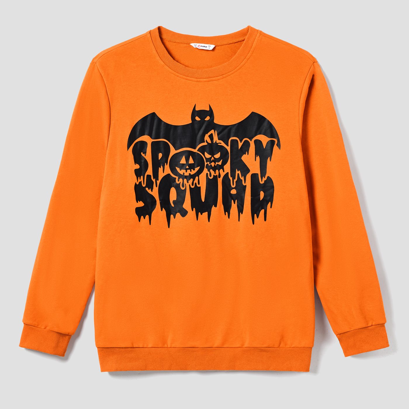 

Halloween Family Matching Pumpkin & Bat Print Tops