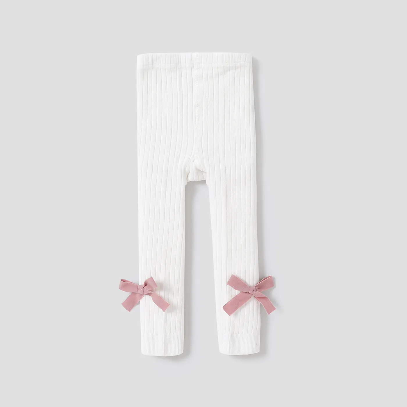 Bebé Menina Hipertátil/3D Bonito Leggings/Slim-fit/Bootcut Branco big image 1