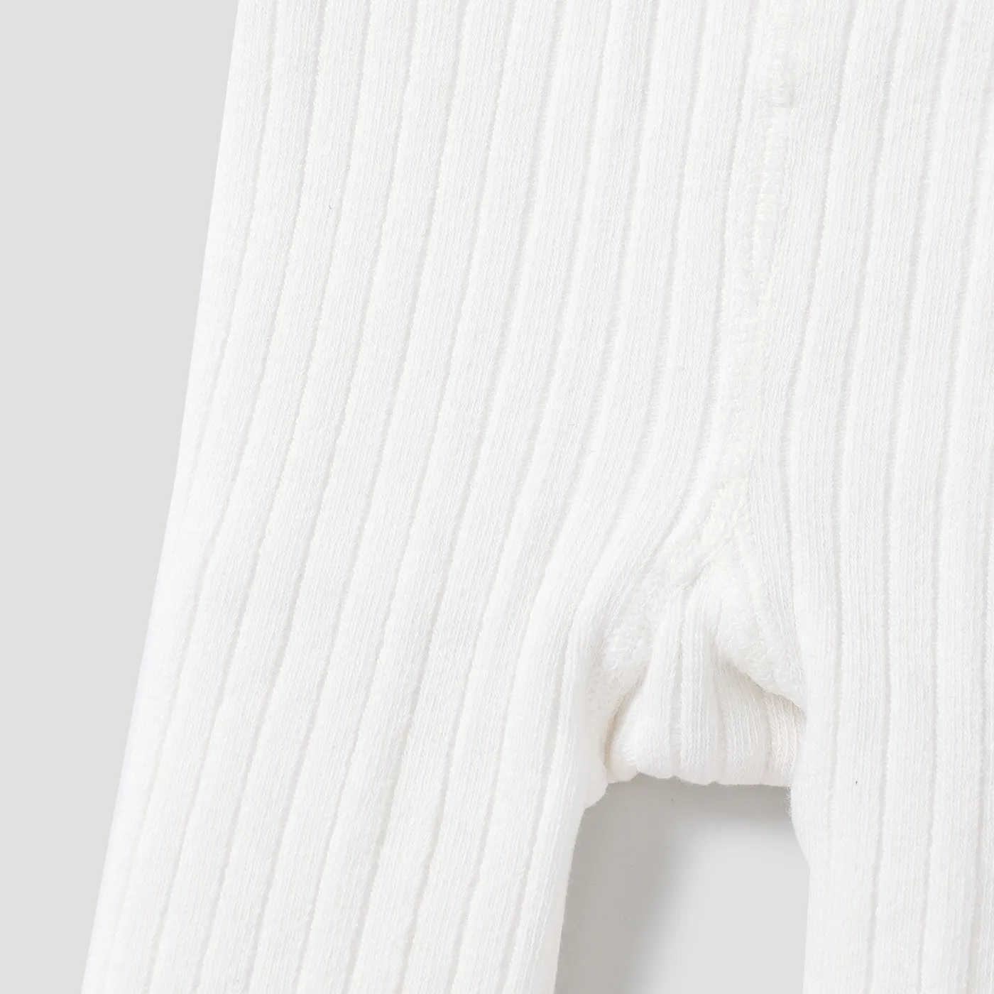 Bebé Menina Hipertátil/3D Bonito Leggings/Slim-fit/Bootcut Branco image 3