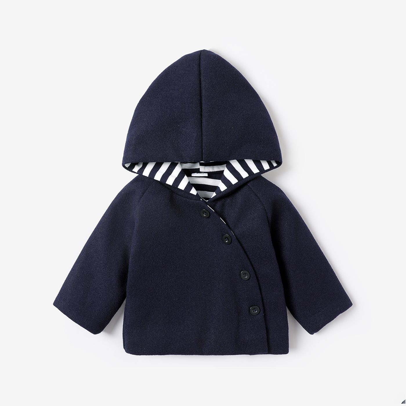 Baby Boy School Style Hooded Coat