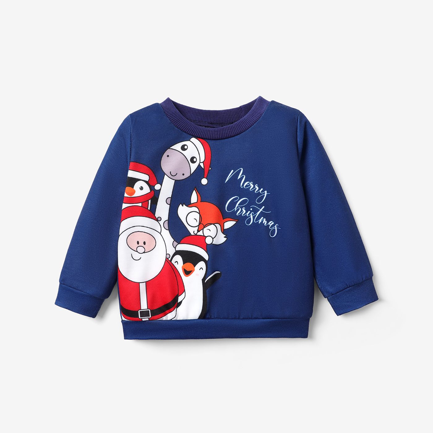 

Baby Boy Christmas Animal Pattern Long Sleeve Pullover