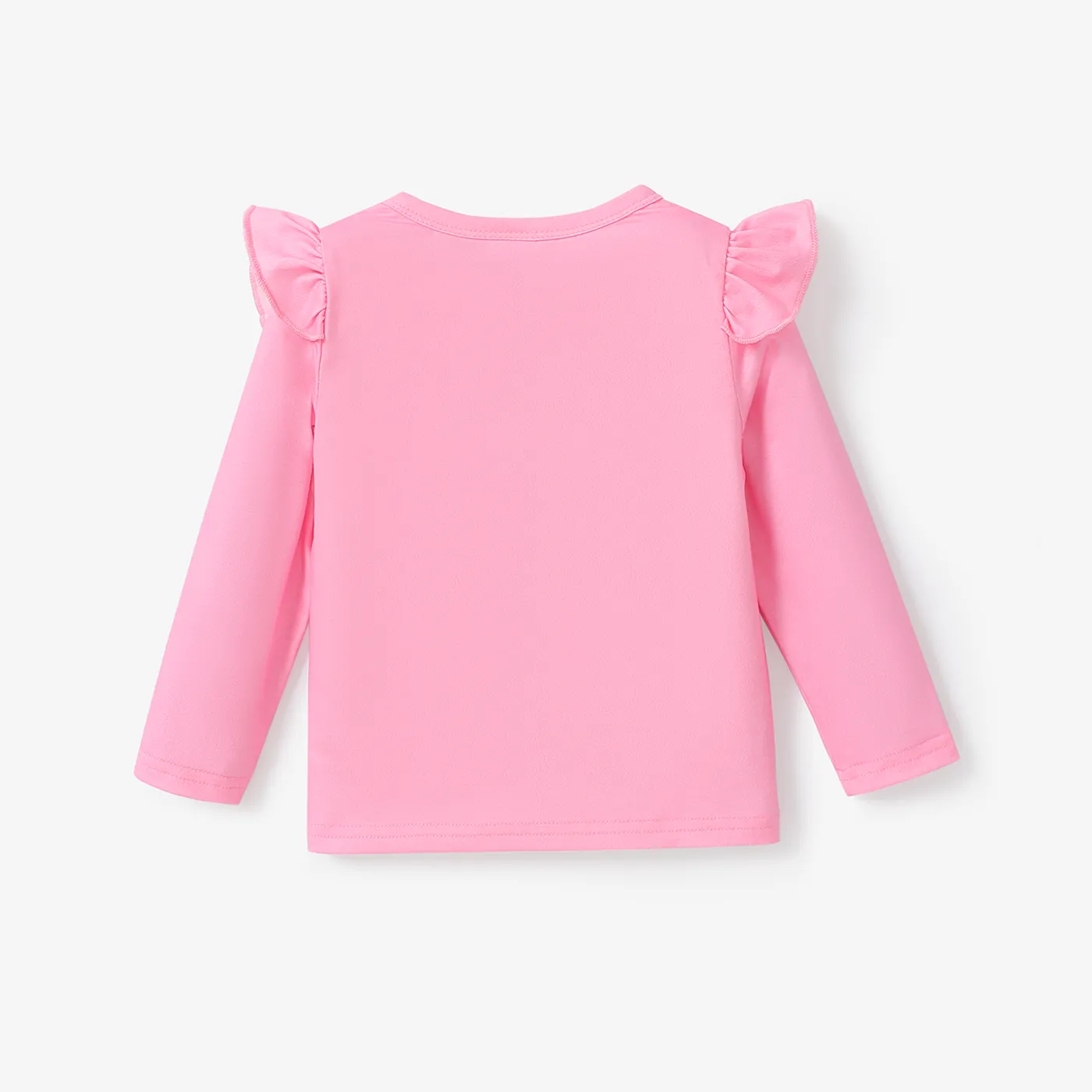  Toddler Girl Childlike Giraffe Flutter Sleeve Tee Pink image 3