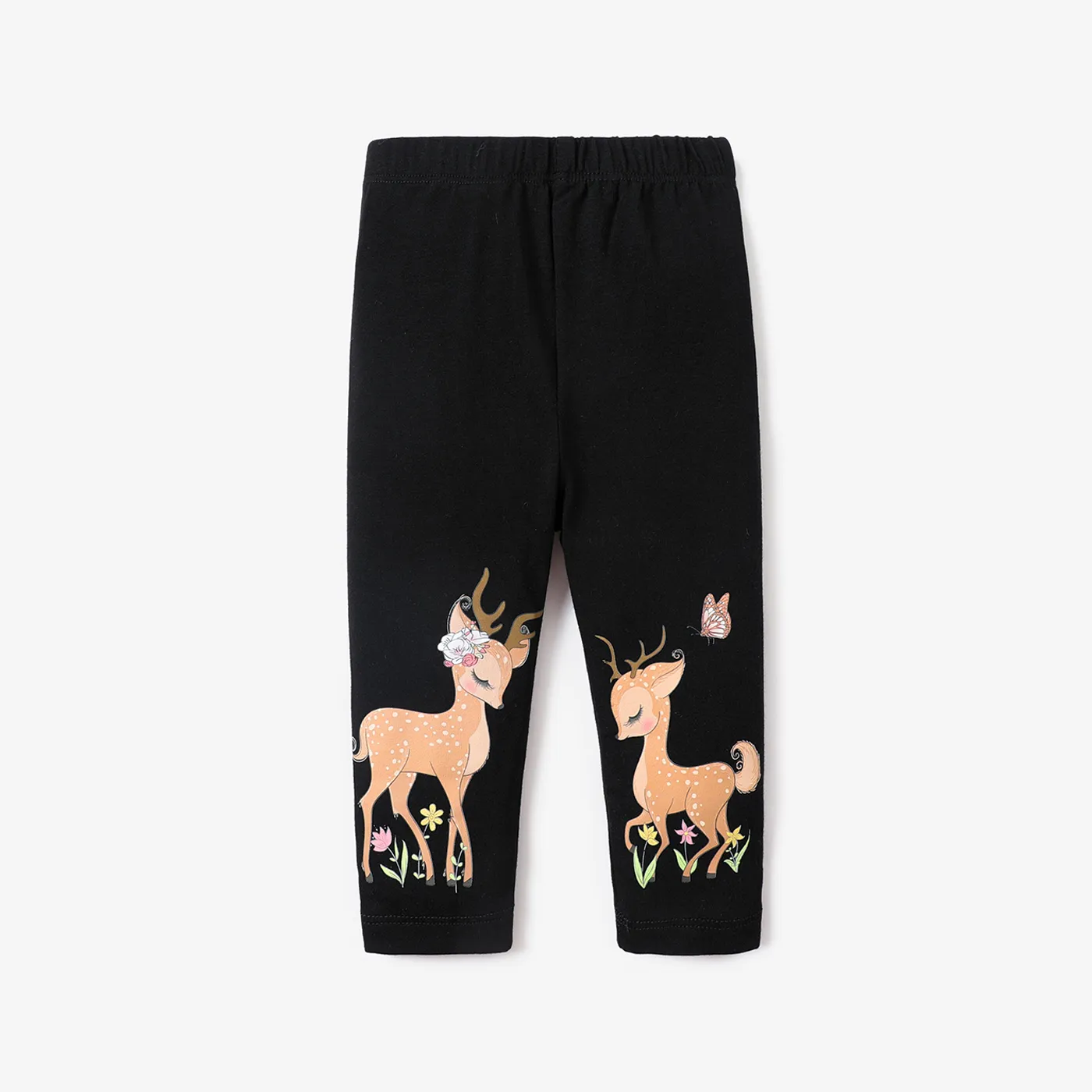 Baby Girl Holiday Elk Print Leggings  big image 1