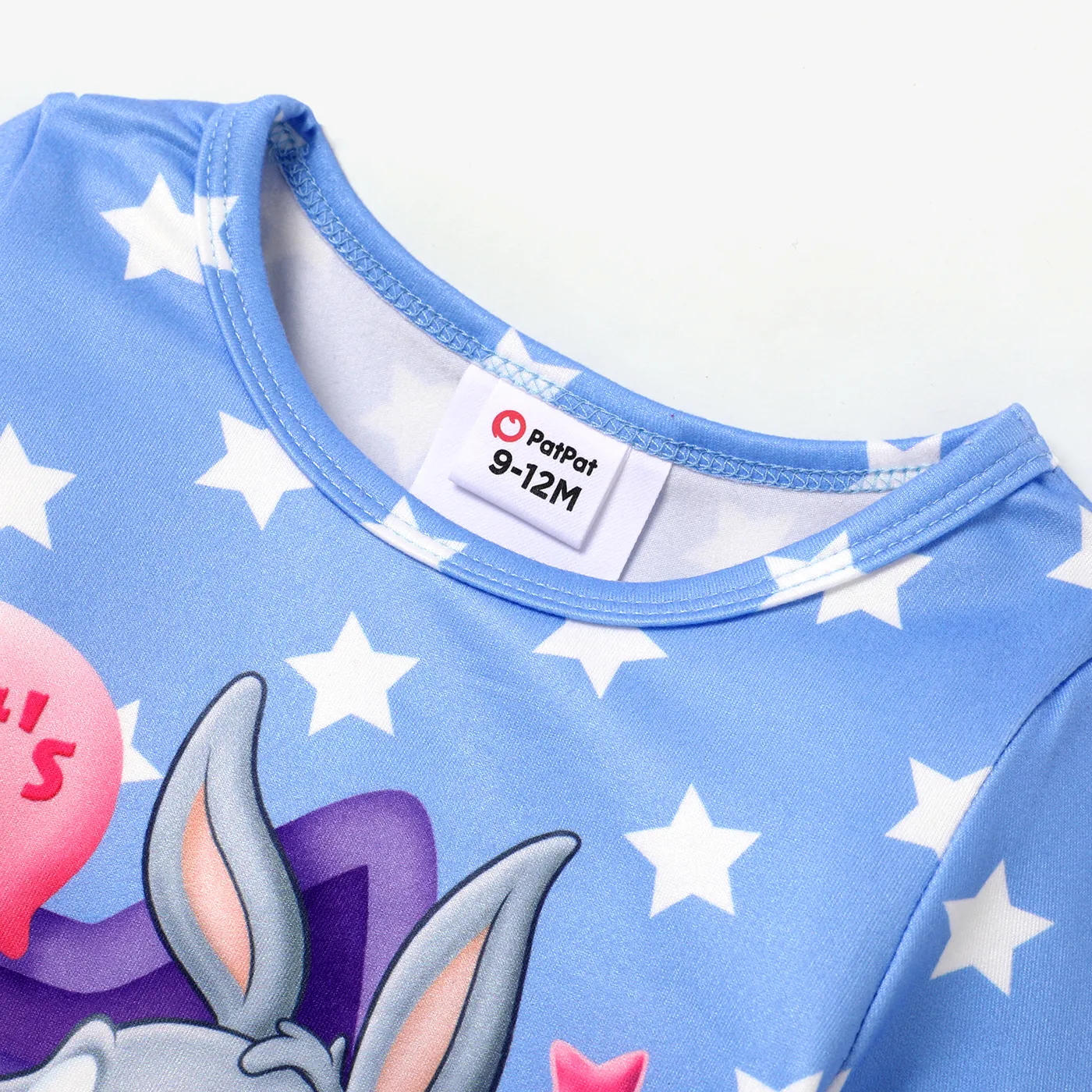 Looney Tunes Baby Boy/Girl Character Print Long-sleeve Bodysuit Blue image 2