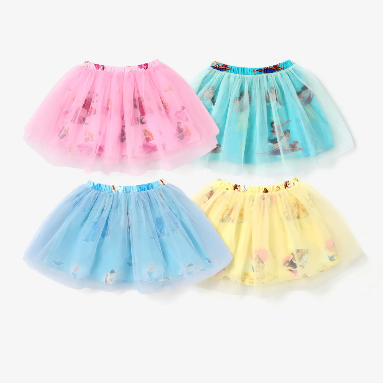 Disney Princess Toddler Girl Mesh Tutu Short Skirt Pink big image 1