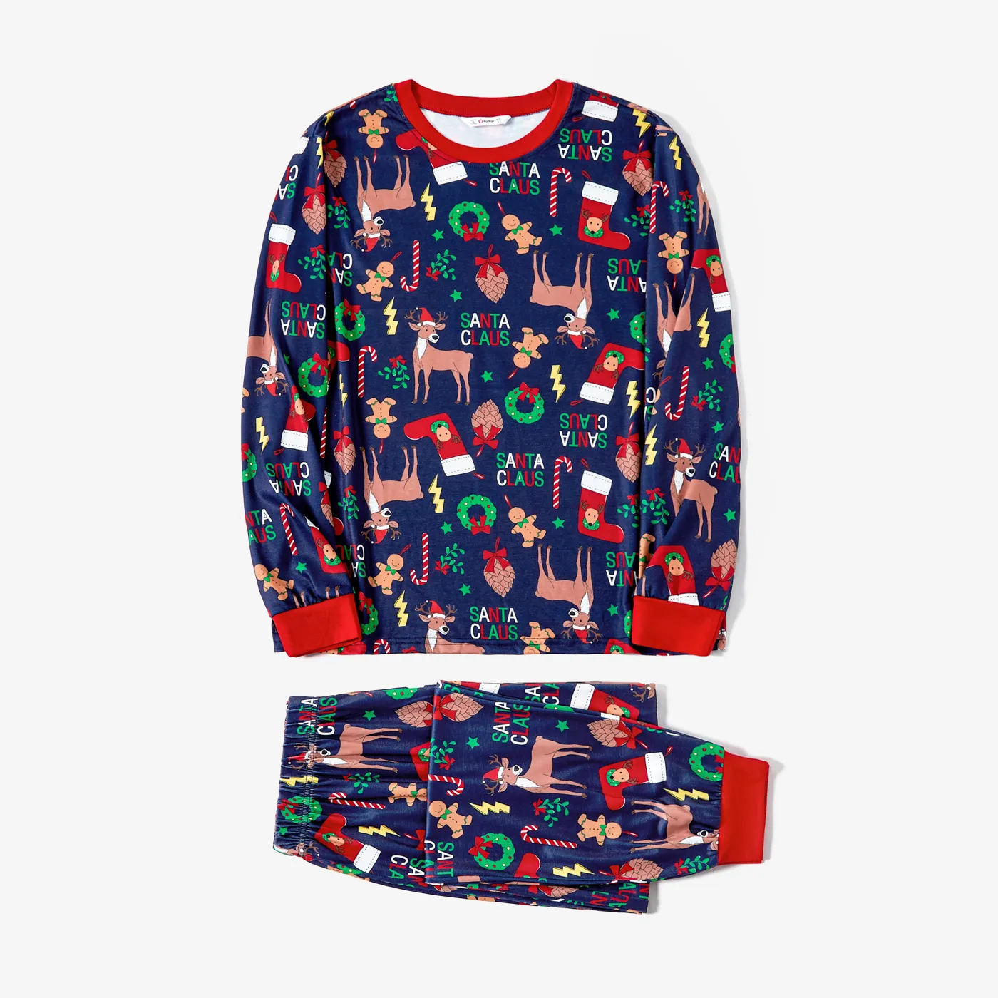 

Christmas Family Matching Festival Theme All-over Print Long-sleeve Pajamas Sets(Flame resistant)
