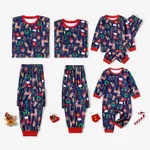 Christmas Family Matching Festival Theme All-over Print Long-sleeve Pajamas Sets(Flame resistant)  image 2
