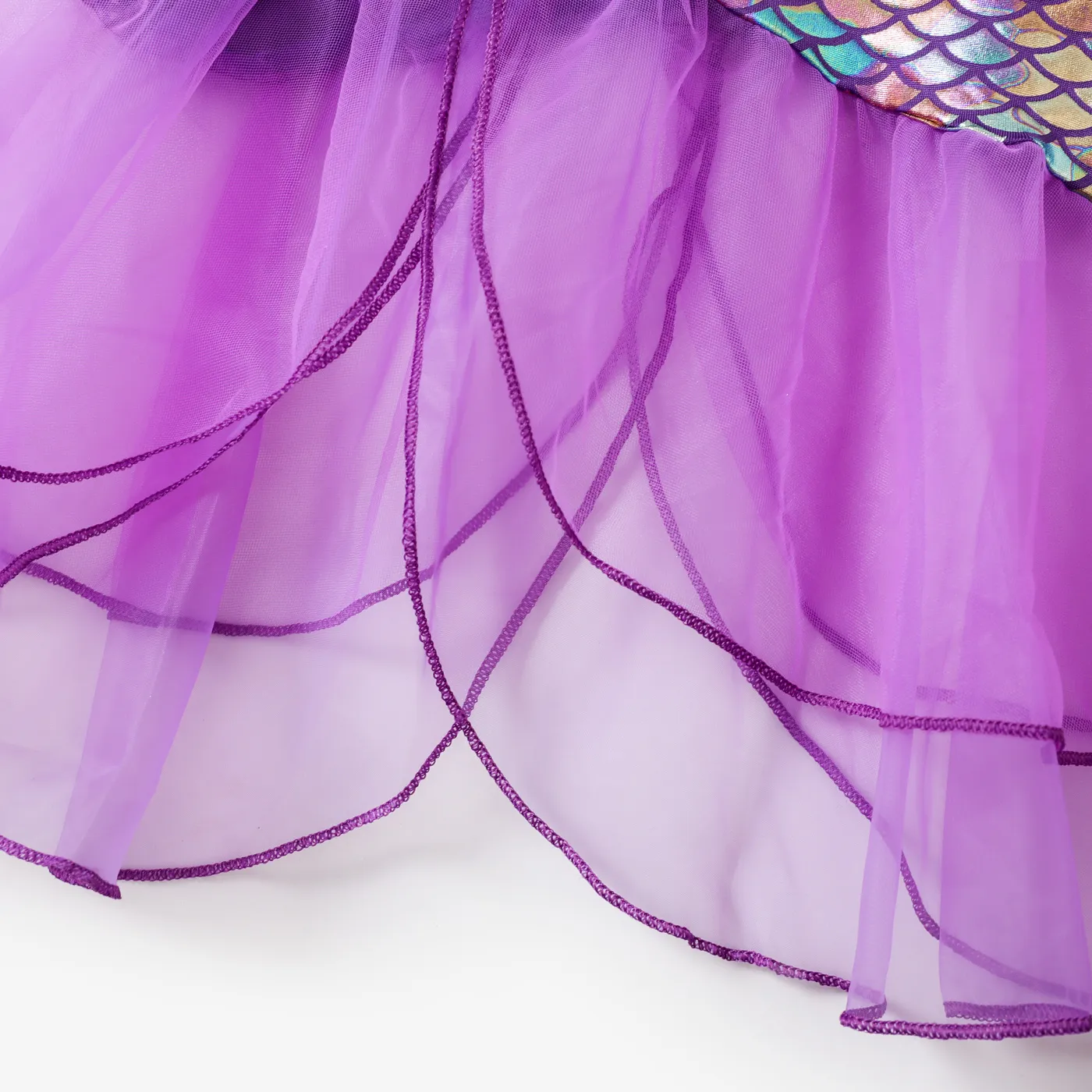 Toddler/Kid Girl Sweet Mermaid Costume Dress Lavender image 4