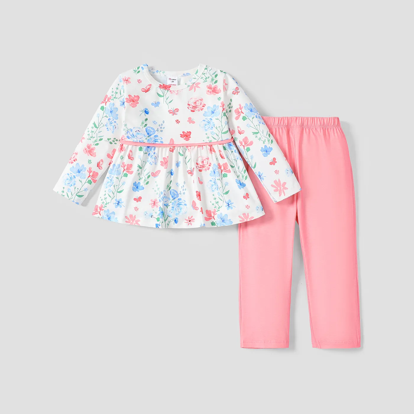 2PCS Baby/Toddler Girl Pretty Design Casual Pajama Set