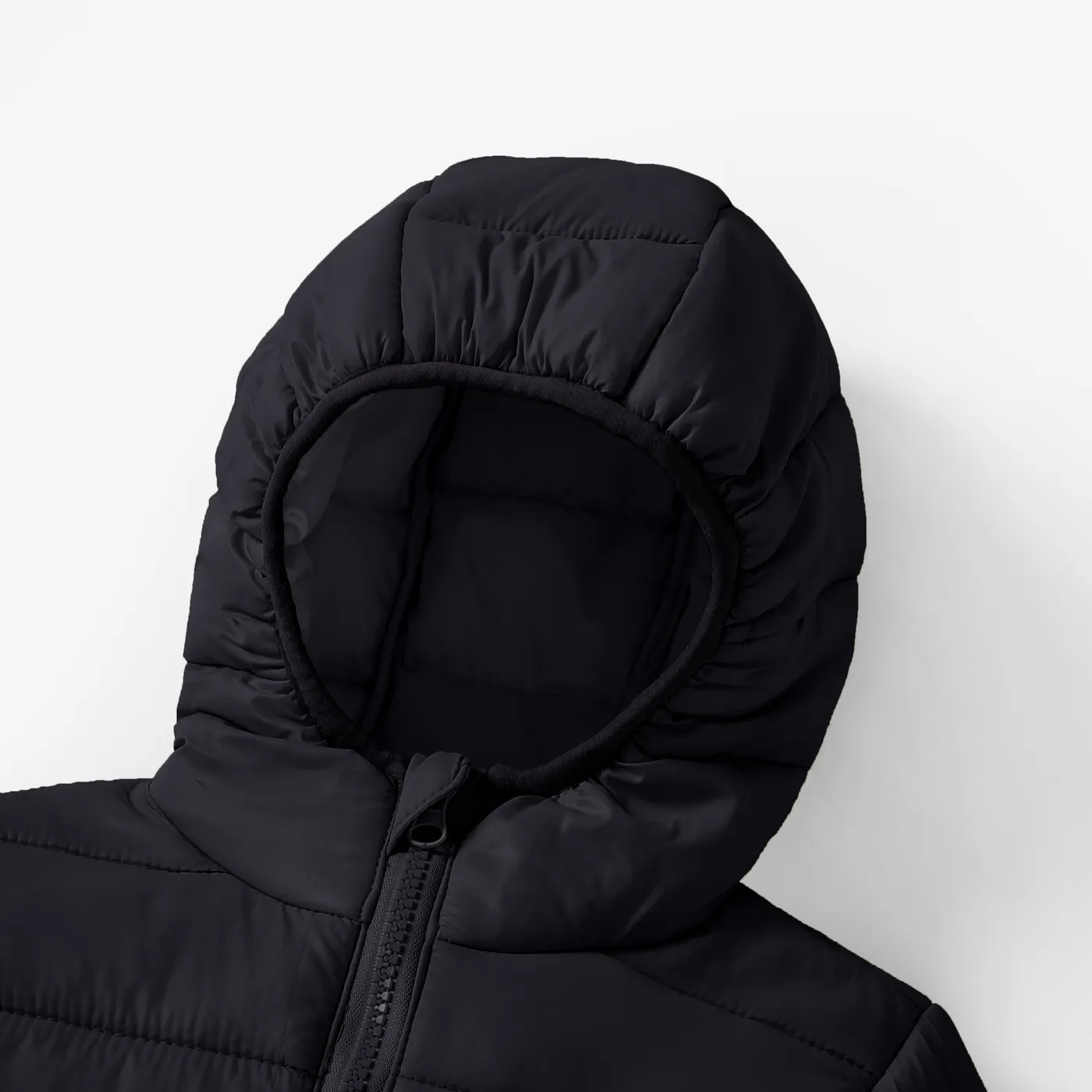 Kid Boy/Kid Girl Lightweight Zipper Solid Hooded Coat  image 4