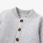 Baby Boy/Girl Solid Color Casual  Long Sleeves Jacke/Tee Set   image 3