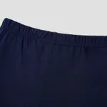 2pcs Kid Boy Balls Print Short-sleeve Tee and Dark Blue Shorts Set Tibetanbluewhite image 5