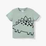 Toddler Boy Animal Print Short-sleeve Tee GrayGreen