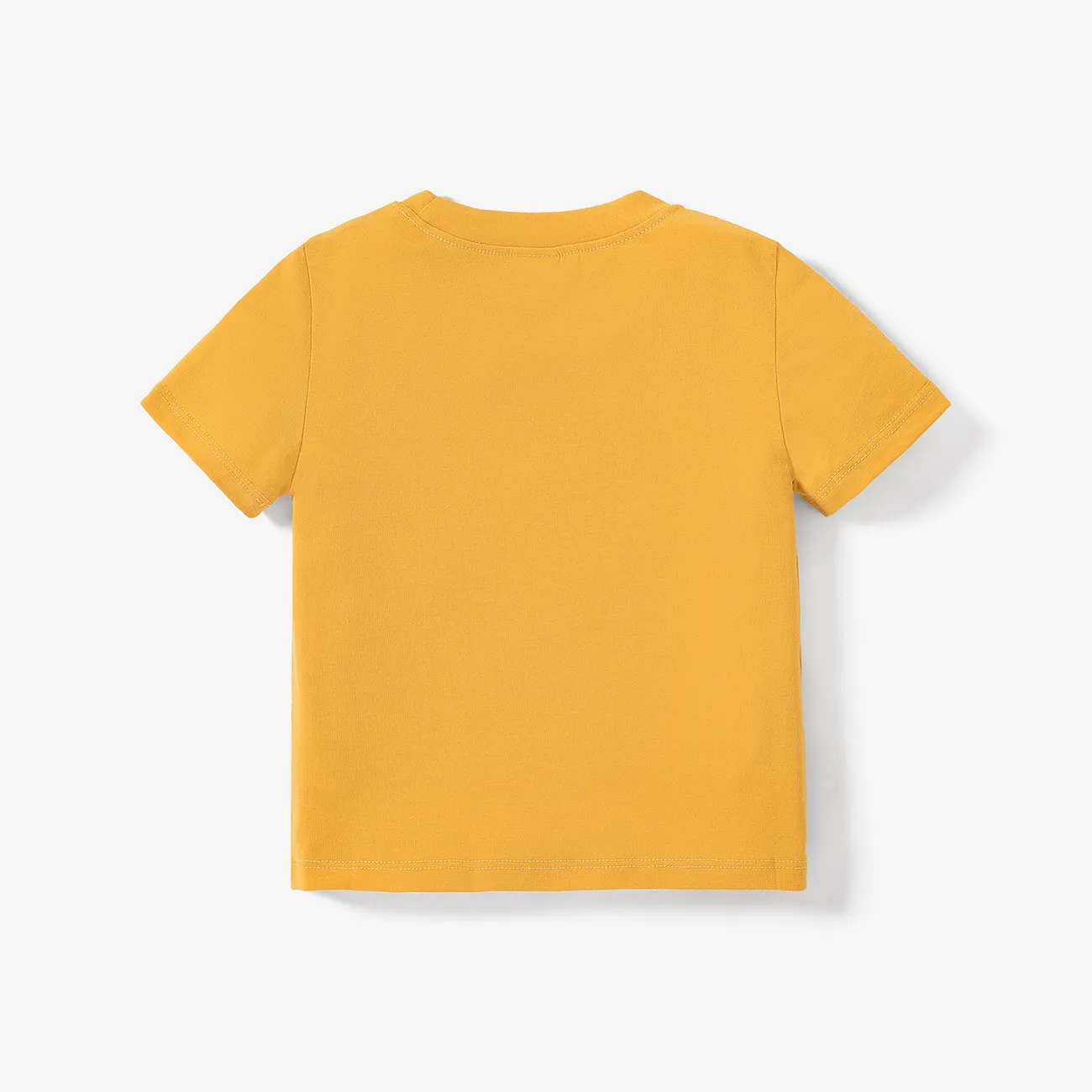 Niño pequeño Chico Infantil León Manga corta Camiseta amarillo claro big image 1