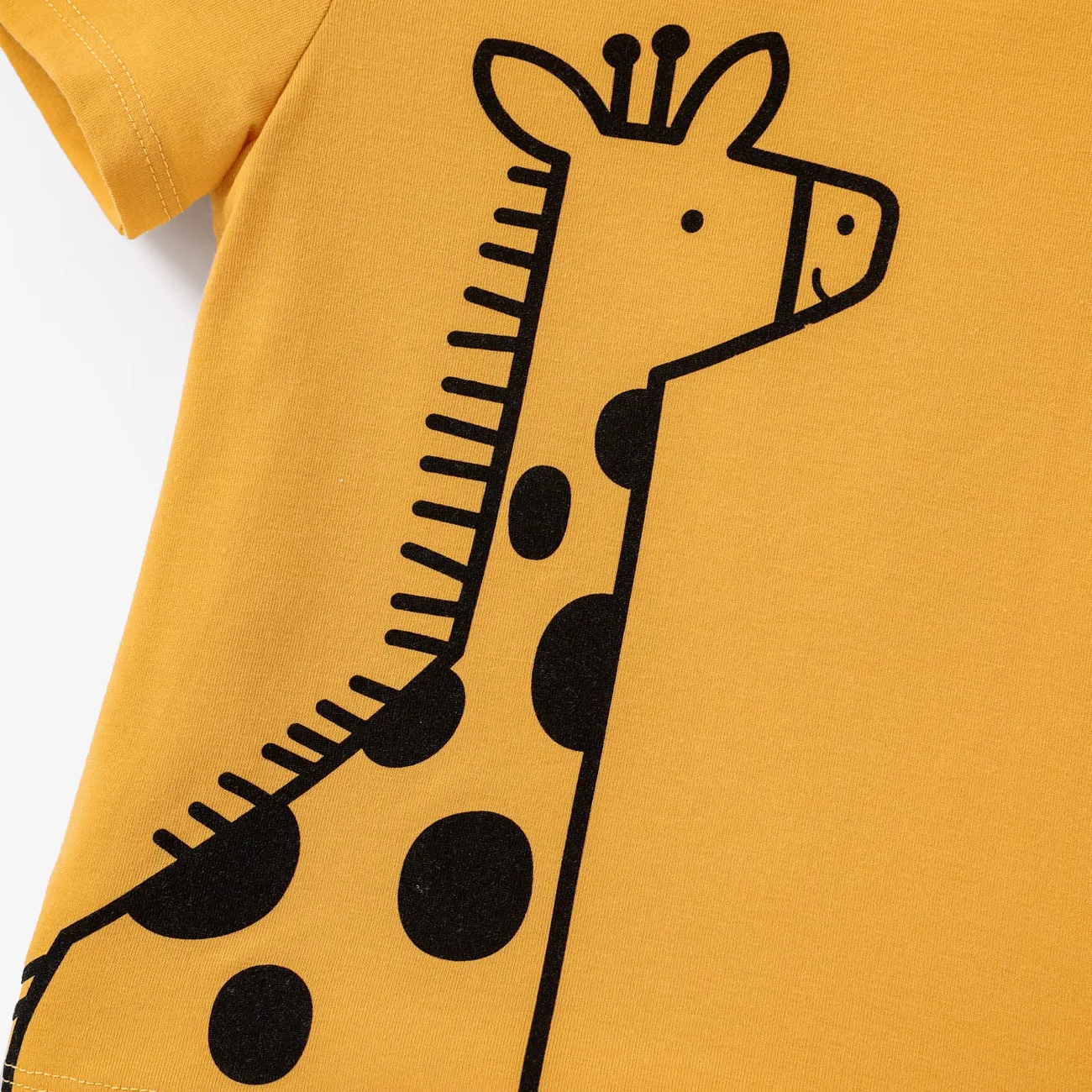 Kleinkinder Jungen Kindlich Löwe Kurzärmelig T-Shirts hellorangegelb big image 1