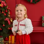 Baby Girl Elegant Christmas Long Sleeve Jumpsuit  image 4