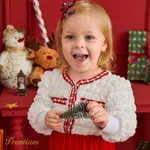 Baby Girl Elegant Christmas Long Sleeve Jumpsuit  image 5