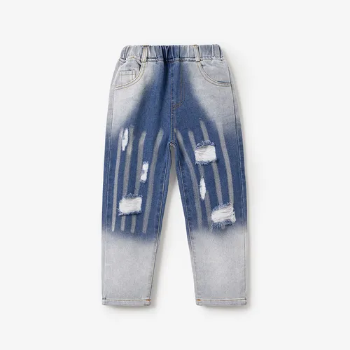 Kid Boy/Girl Gradual Change Casual Denim Hole Jeans 