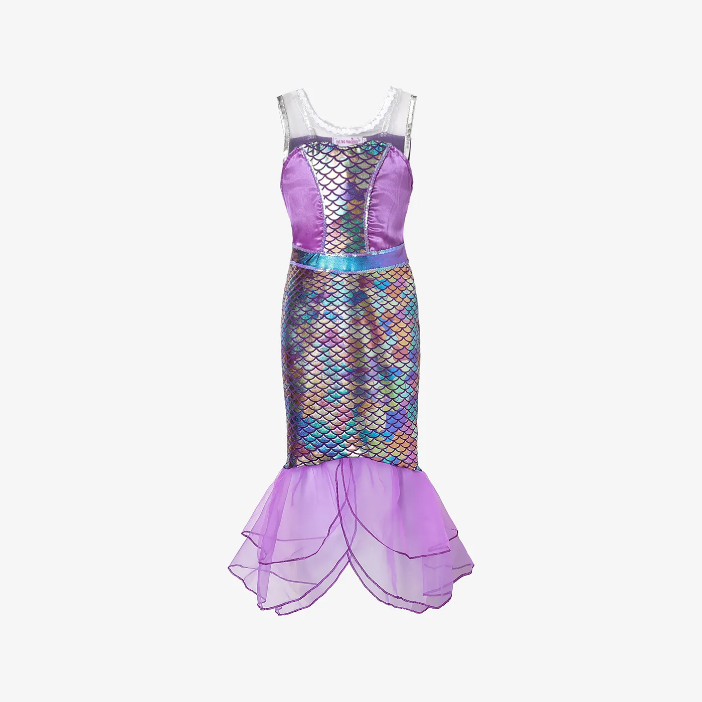Toddler/Kid Girl Sweet Mermaid Costume Dress Lavender big image 1