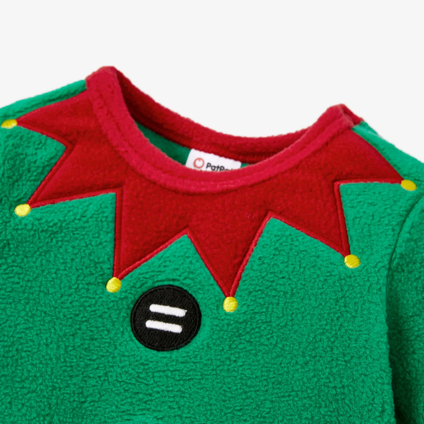 2PCS Baby Boy/Girl Childlike Pattern Christmas Jumpsuits Green image 4