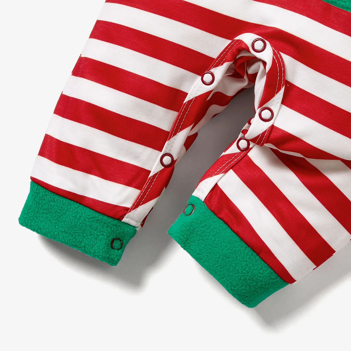 2PCS Baby Boy/Girl Childlike Pattern Christmas Jumpsuits Green image 6